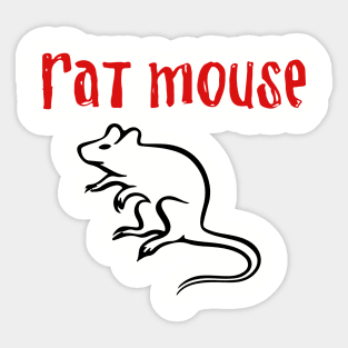 Rat Mouse Returns Sticker